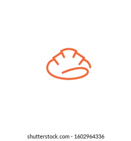 gyoza logo design vector template sign icon