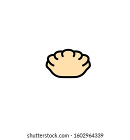 gyoza logo design vector template sign icon