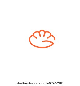 gyoza logo design vector template sign icon