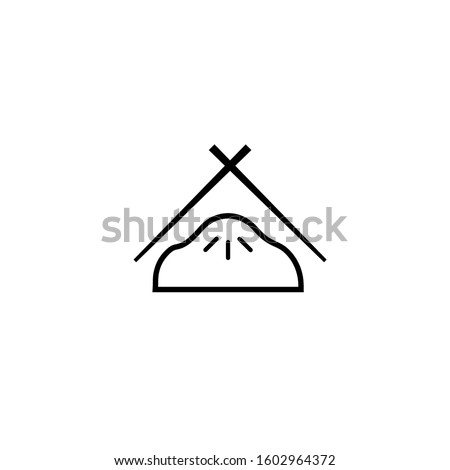 gyoza logo design vector template sign icon
