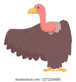 Gyps vulture icon cartoon vector. Nature bird. African wildlife