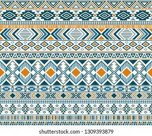 Gypsy pattern tribal ethnic motifs geometric vector background. Cute geometric shapes sprites tribal motifs clothing fabric textile print traditional design with triangles