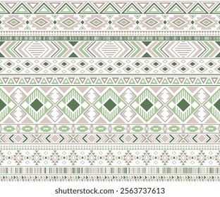 Gypsy pattern tribal ethnic motifs geometric vector background. Abstract gypsy geometric shapes sprites tribal motifs clothing fabric textile print traditional design with triangles