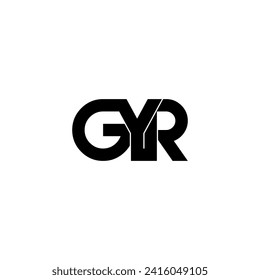 gyr initial letter monogram logo design