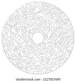 Gyrate, rotierende, segmentierte Linien, kreisförmiges Element