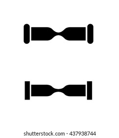 Gyroboard web simple icon isolated. Electric vehicles symbol