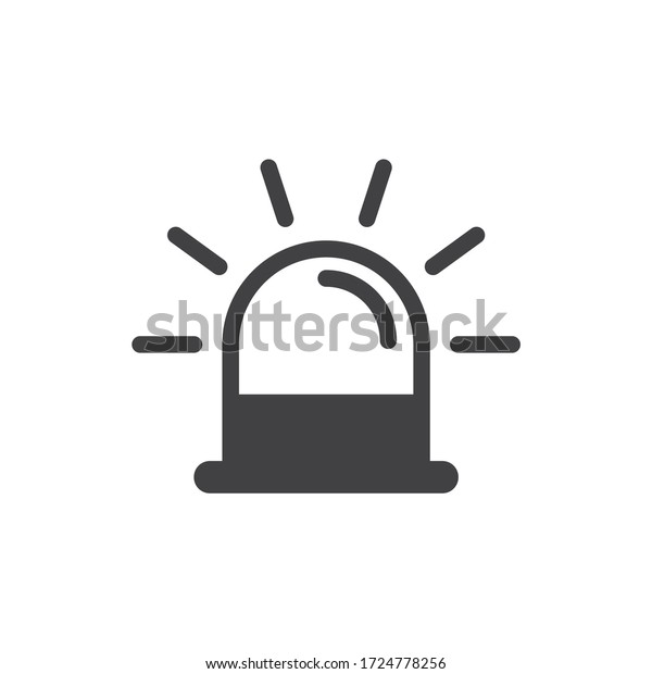 Gyrophare Icon Gyrophare Sign Design Siren Stock Vector (Royalty Free ...