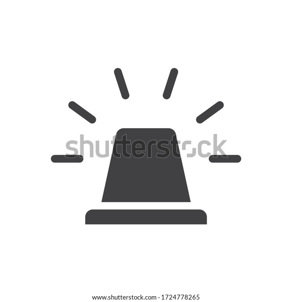 Gyrophare Icon Gyrophare Sign Design Siren Stock Vector (Royalty Free ...