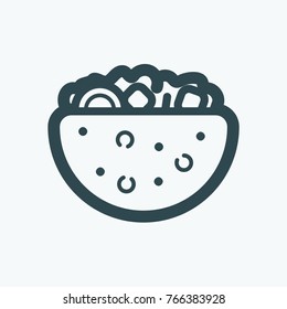 Gyros Pita, Pita Pocket Vector Icon