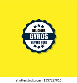 Gyros vintage label