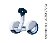 Gyroscooter mini segway vector illustration. Cartoon isolated personal electric off road chariot and smart segway transport, modern eco vehicle with battery and two wheels for city ride and mobility