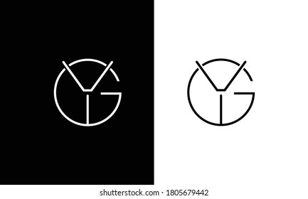 GY,YG,G,Y  Abstract Letters Logo Monogram