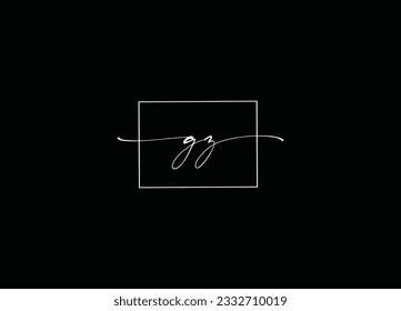 Diseño del logotipo del logotipo de las letras abstractas GZ