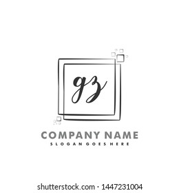 GZ Initial beauty monogram logo vector