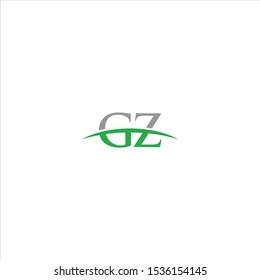 GZ  initial company green swoosh logo
