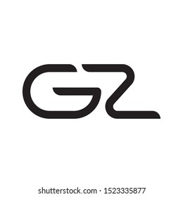 GZ initial letter logo template vector icon design