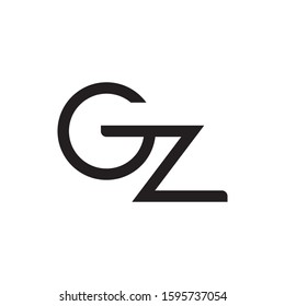 GZ initial letter logo template vector icon design