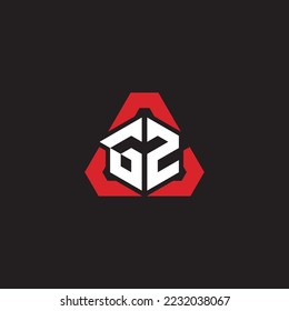 GZ-Logo für ein modernes und futuristisches Konzept für den Hafen oder das Gaming-Logo