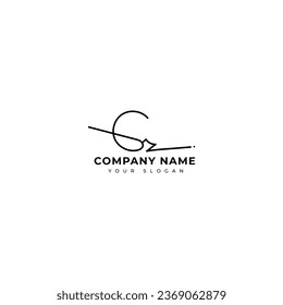 Gz Initial signature logo vector design
