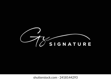 GZ initials Handwriting signature logo. GZ Hand drawn Calligraphy lettering Vector. GZ letter real estate, beauty, photography letter logo design.