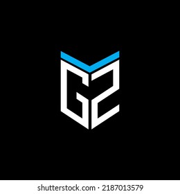 GZ letter logo creative design with vector graphic