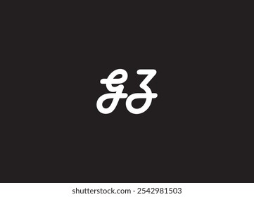 GZ letter logo and initial logo design