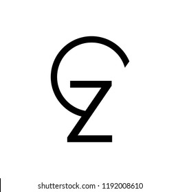 gz letter vector logo