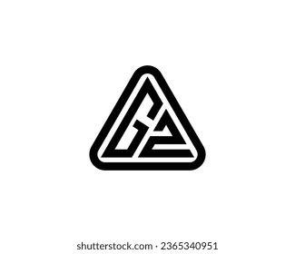 GZ logo design vector template