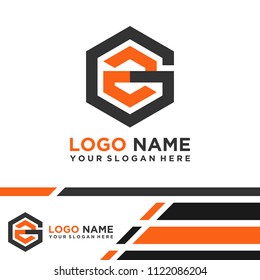 GZ logo letter initial, Abstract polygonal Background Logo,