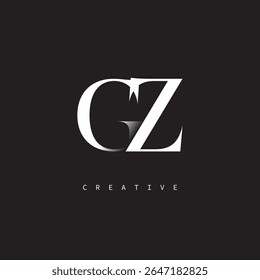 GZ Monogramm Logo Minimal Eleganter Buchstabe für Luxus, Mode   Kreative Marken	
