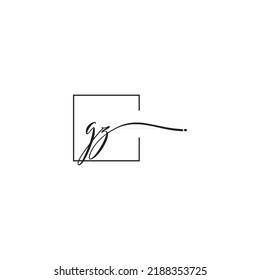GZ siganture logo concept in high quality professional design that will print well across any print media