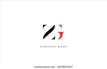 GZ, ZG, Abstract Letters Logo Monogram