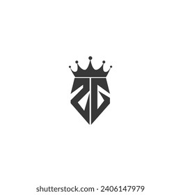 GZ, ZG, G AND Z Abstract initial monogram letter alphabet logo design