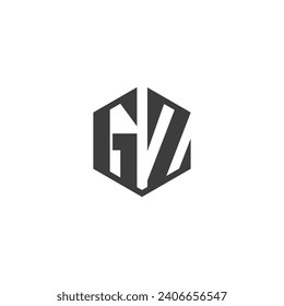 GZ, ZG, G AND Z Abstract initial monogram letter alphabet logo design