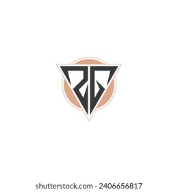 GZ, ZG, G AND Z Abstract initial monogram letter alphabet logo design