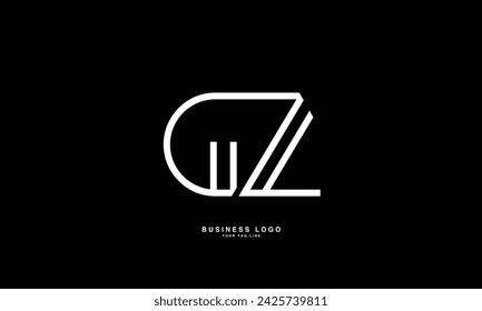 GZ, ZG, G, Z, Abstract Letters Logo Monogram