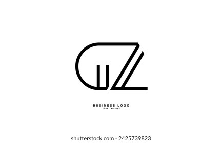 GZ, ZG, G, Z, Abstract Letters Logo Monogram
