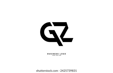 GZ, ZG, G, Z, Abstract Letters Logo Monogram