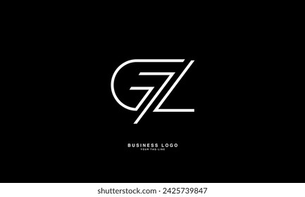 GZ, ZG, G, Z, Abstract Letters Logo Monogram