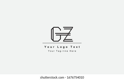 GZ or ZG letter logo. Unique attractive creative modern initial GZ ZG G Z initial based letter icon logo