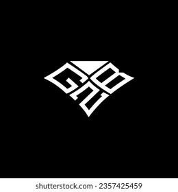 Diseño vectorial del logotipo de la letra GZB, logotipo sencillo y moderno GZB. Diseño de alfabetos lujosos GZB  
