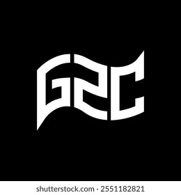 Diseño del logotipo de GZC, logotipo simple y moderno de GZC. GZC diseño de alfabeto de lujo  
