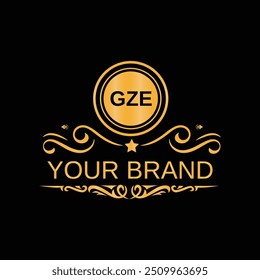Plantilla de Vector de diseño de logotipo de carta GZE para negocios corporativos