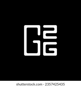 Diseño vectorial de la letra GZG, logotipo GZG simple y moderno. Diseño de alfabetos lujosos GZG  