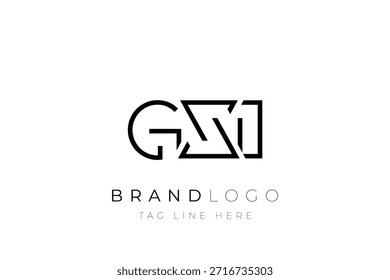 Diseño de logotipo de carta abstracta GZI. Diseño moderno del logotipo del negocio con tipografía Abstractas y estilo contemporáneo
