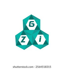 GZI creative minimalist letter logo. GZI unique vector initials alphabet letter logo design
