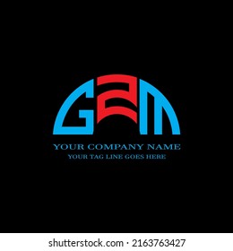 GZM letter logo creative design with vector graphic