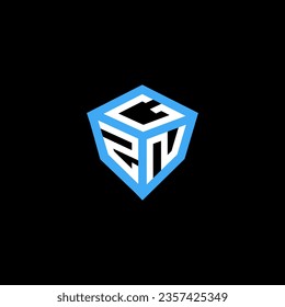 GZN letter logo vector design, GZN simple and modern logo. GZN luxurious alphabet design  
