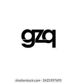 gzq tipografía letra monograma logo diseño