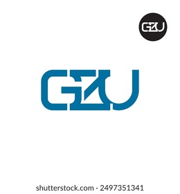 GZU Logo Letter Monogram Design